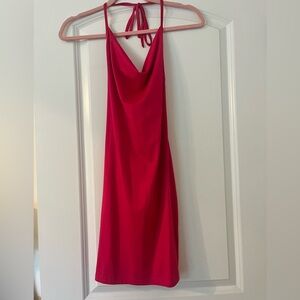 Hot Pink Mini Dress - Size S